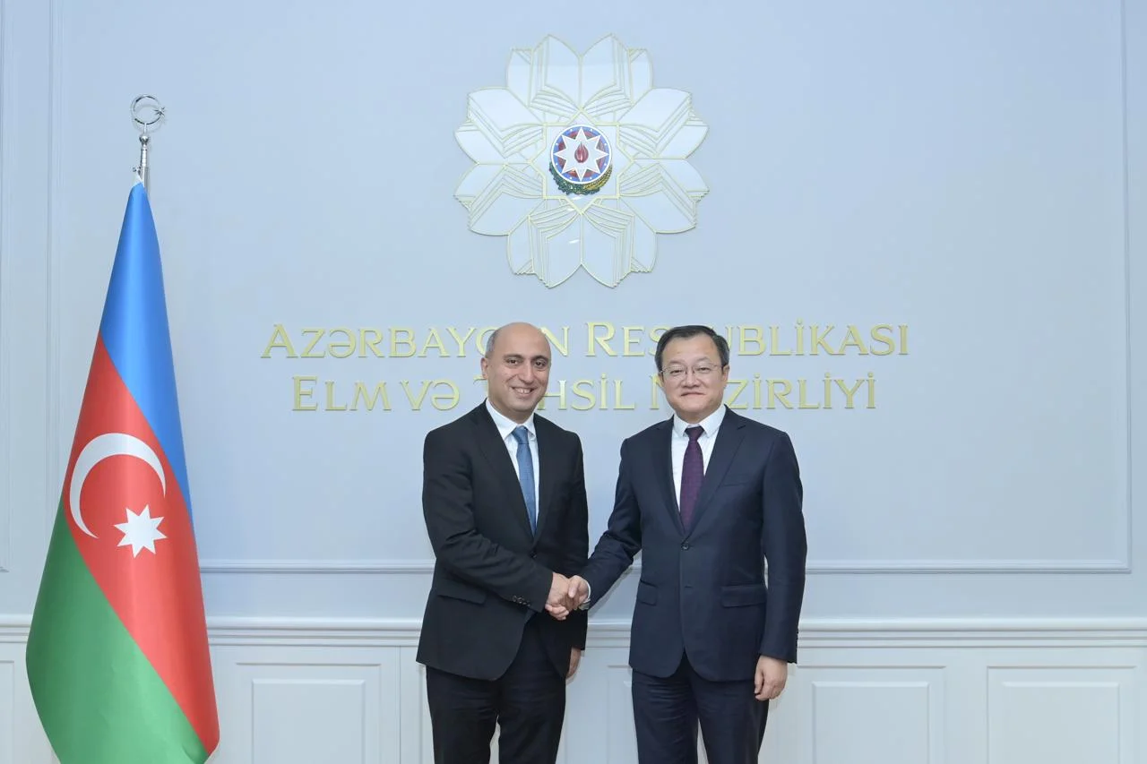 Elm və təhsil naziri Çinin təhsil nazirinin müavini Jiangfeng Du ilə görüşüb