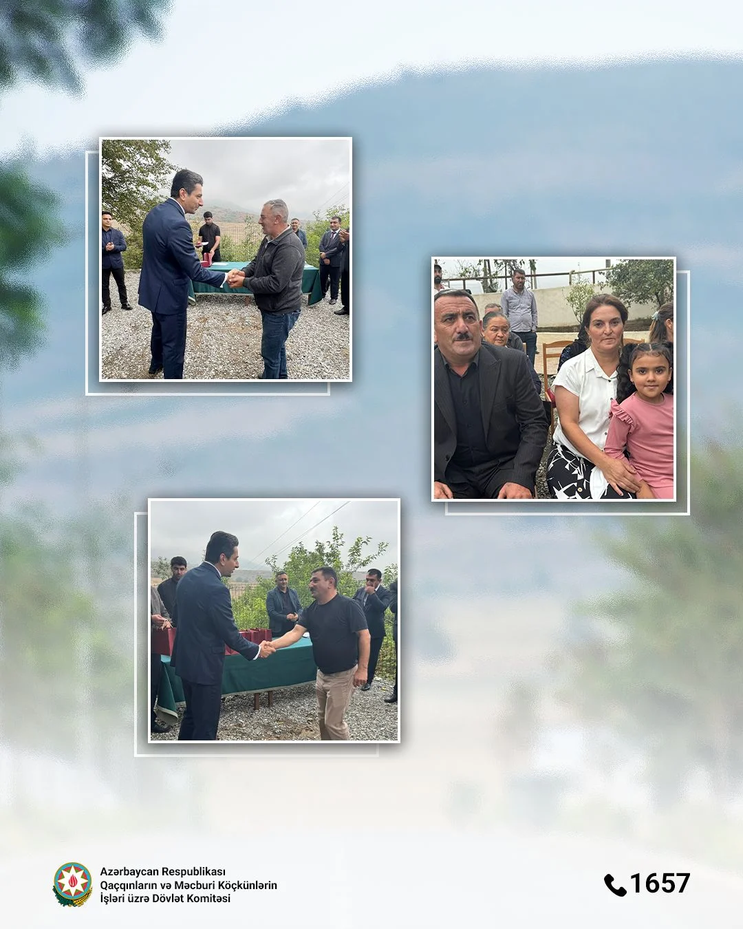 Seyidbəyli kəndinə yola salınan köç ünvana çatıb