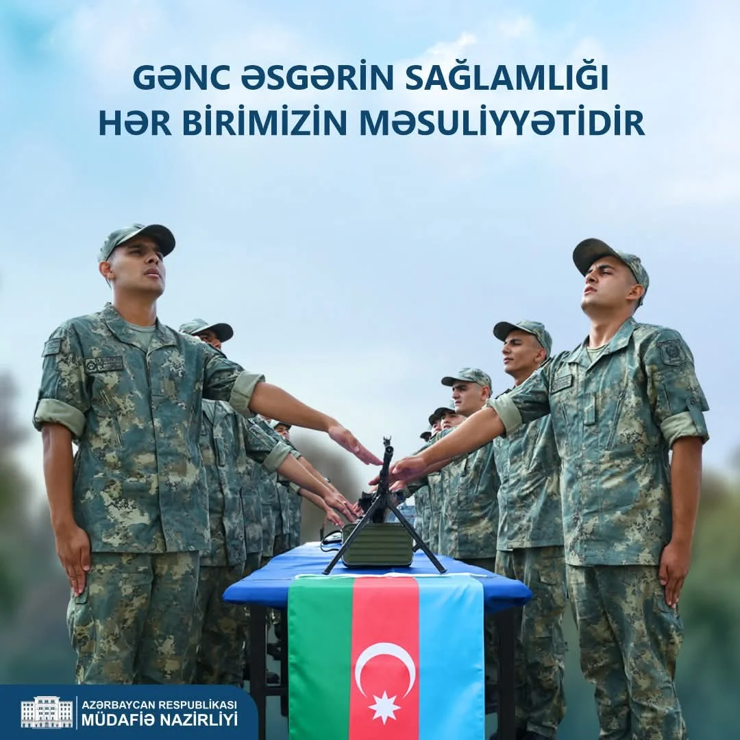 Azərbaycan Ordusunda yeni xidmətə başlayan gənc əsgərlərin sağlamlığını qorumaq məqsədilə həyata keçirilən qabaqlayıcı tədbirlər davam etdirilir