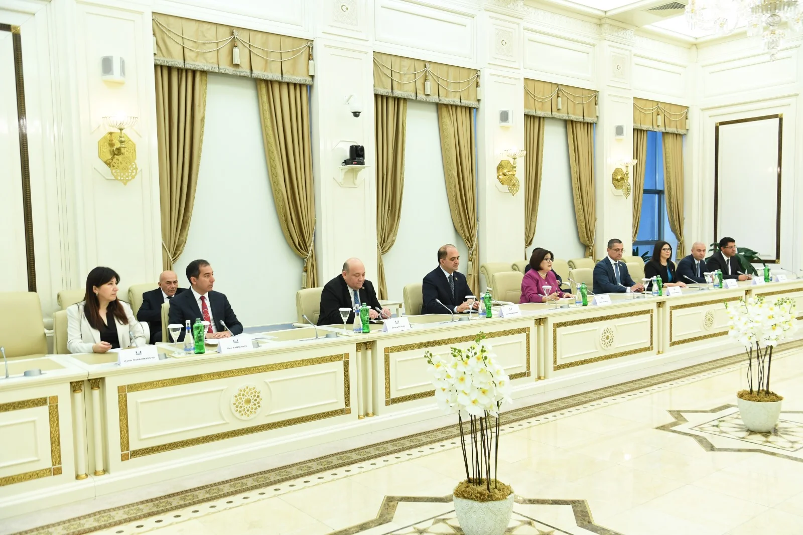 Milli Məclisin sədri Sahibə Qafarova Çin Xalq Siyasi Məşvərət Şurasının Ümumçin Komitəsinin sədr müavini ilə görüşüb