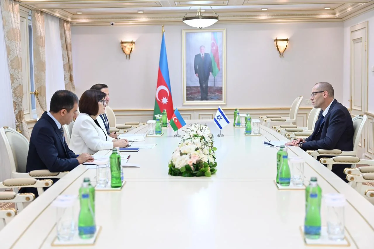 Milli Məclisin sədri Sahibə Qafarova İsrail Dövlətinin ölkəmizdə yeni təyin olunmuş səfiri ilə görüşüb
