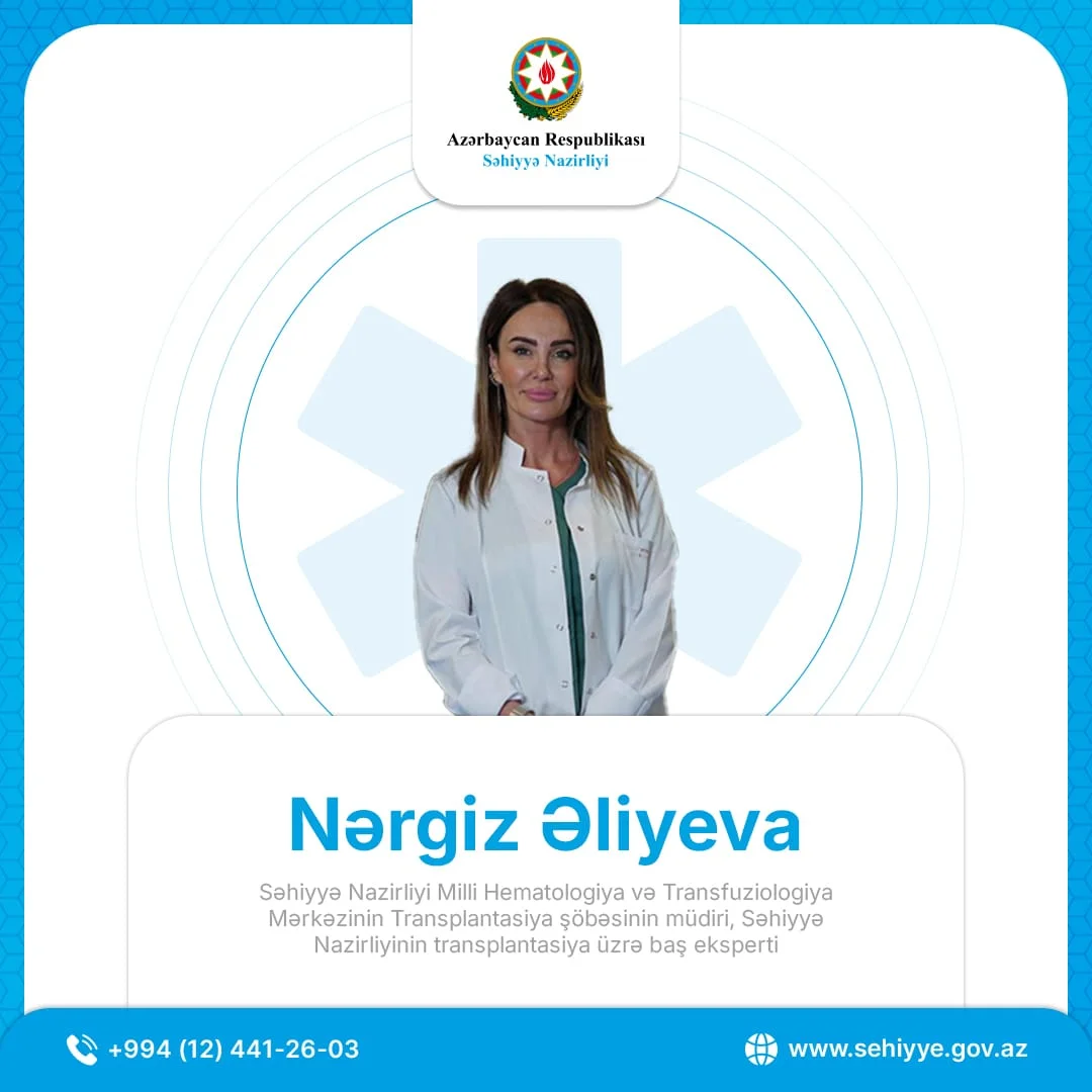 Sümük iliyi donorluğu həqiqətən də təhlükəsizdir? - Səhiyyə Nazirliyi mütəxəssisindən cavab