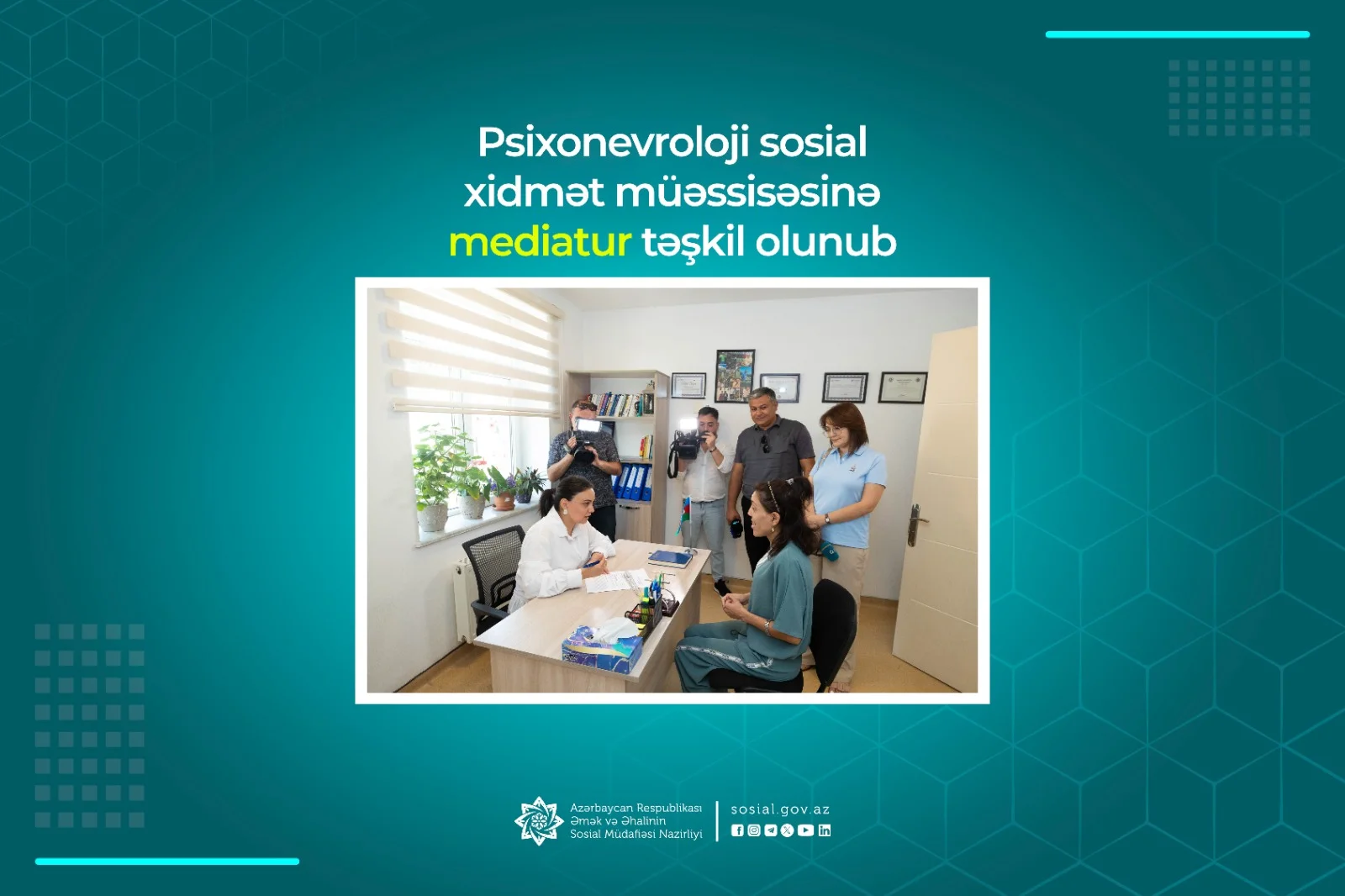 Psixonevroloji sosial xidmət müəssisəsinə mediatur təşkil olunub