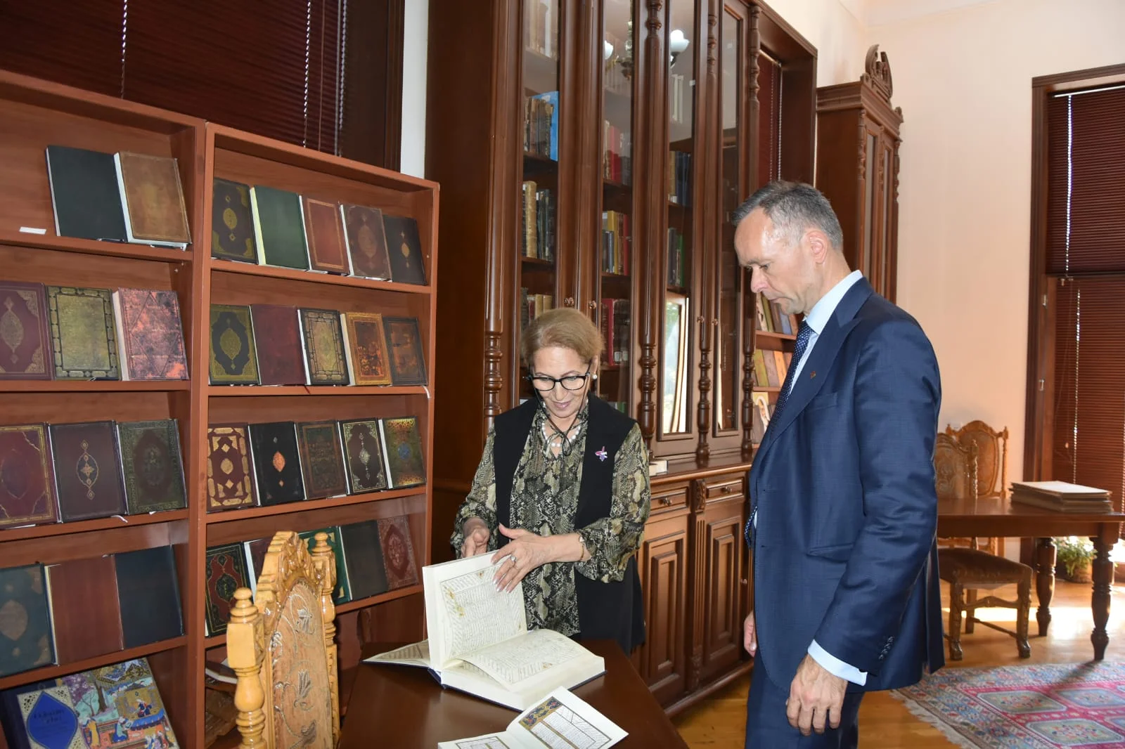 Litva Respublikasının Azərbaycan Respublikasındakı  fövqəladə və səlahiyyətli səfiri Kestutis Vaşkeleviçus  Milli Kitabxanada olub