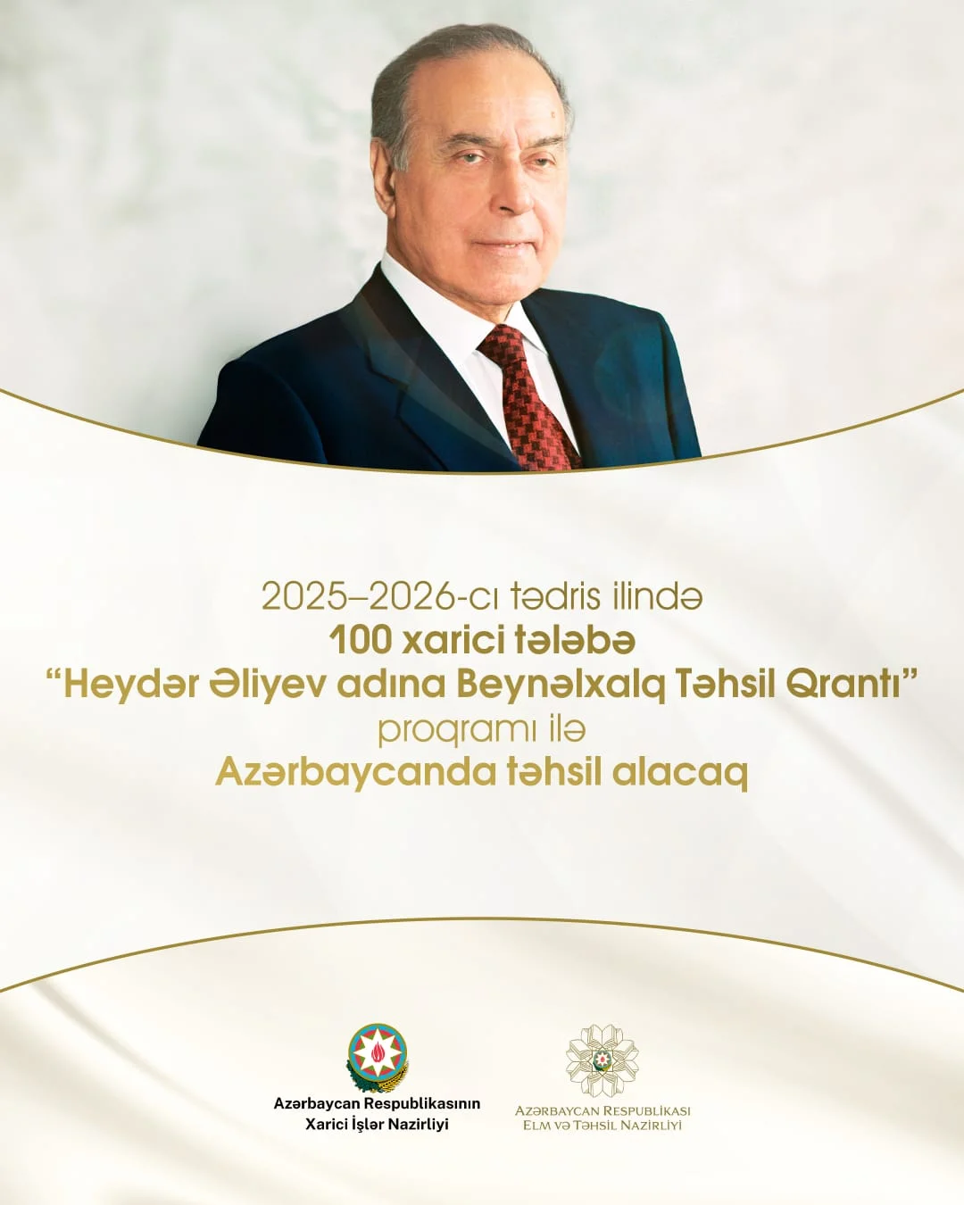 “Heydər Əliyev adına Beynəlxalq Təhsil Qrantı” proqramı çərçivəsində 2025-2026-cı tədris ili üzrə namizədlərin seçimi barədə XİN və ETN-in birgə məlumatı