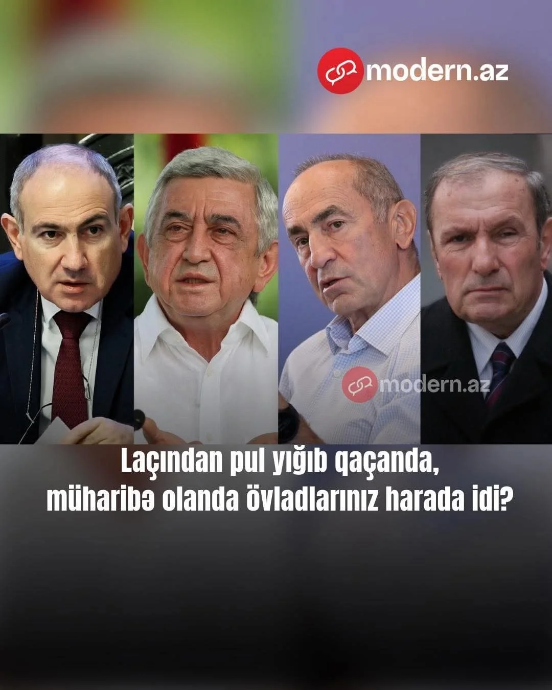 Nikol Pashinyan Ermənistanın keçmiş prezidentlərini yıxıb sürüdü