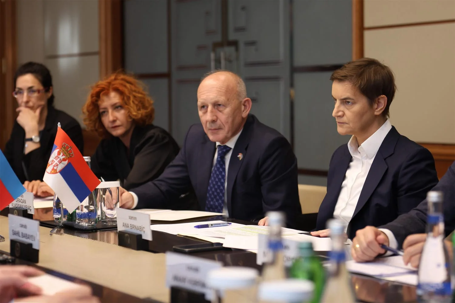 Maliyyə naziri Serbiya Milli Assambleyasının sədri ilə görüşüb