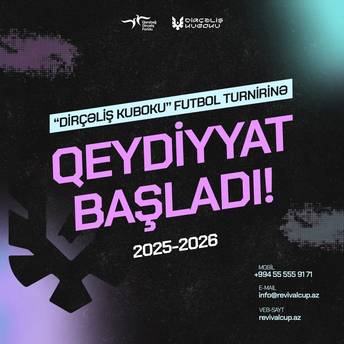 “Dirçəliş Kuboku” xeyriyyə futbol turnirinə qeydiyyat başladı