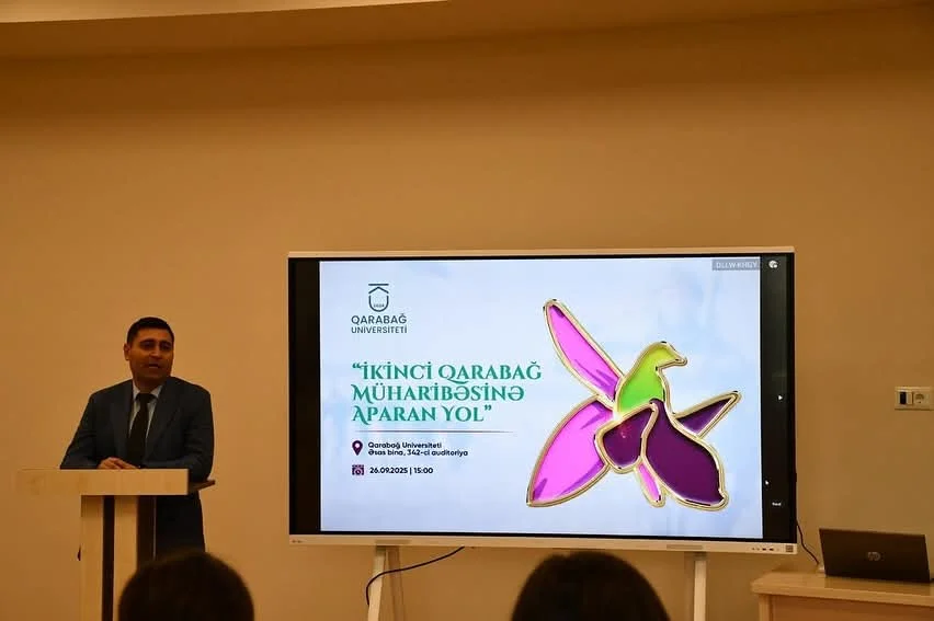 Qarabağ Universitetində “İkinci Qarabağ müharibəsinə aparan yol” mövzusunda seminar keçirilib