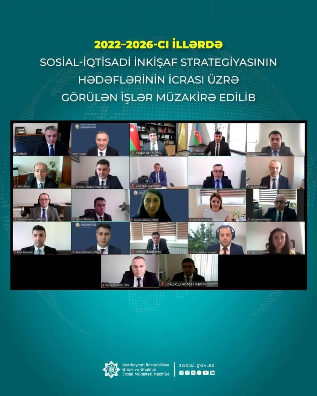 İnklüziv sosial inkişaf və sosial təminat” İşçi qrupu növbəti iclasını keçirib
