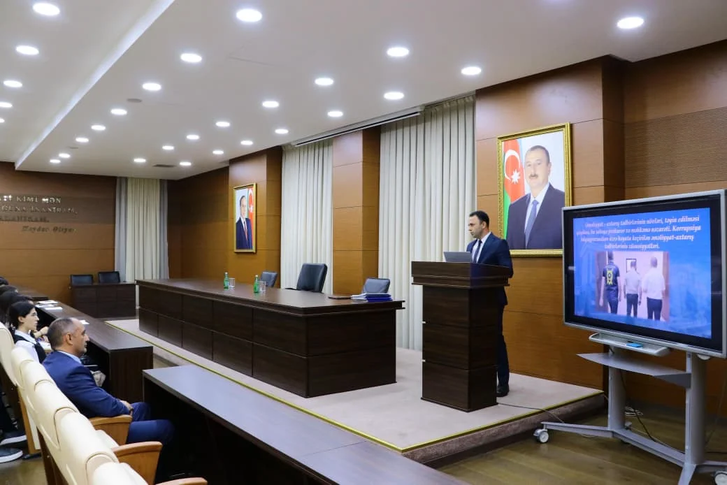 Bakı Dövlət Universitetinin magistratura pilləsi üzrə təhsil alan tələbələri Baş Prokuror yanında Korrupsiyaya qarşı Mübarizə Baş İdarəsində olub