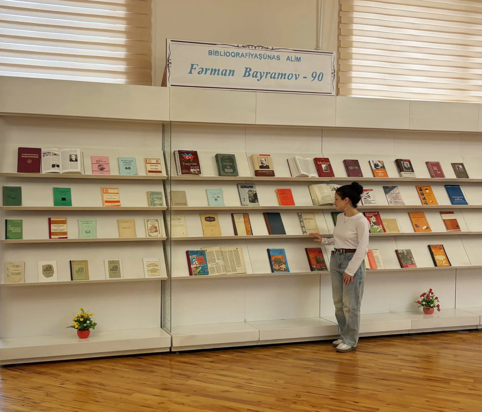Milli Kitabxanada “Biblioqrafiyaşünas alim Fərman Bayramov – 90” adlı ənənəvi kitab sərgisi açılıb