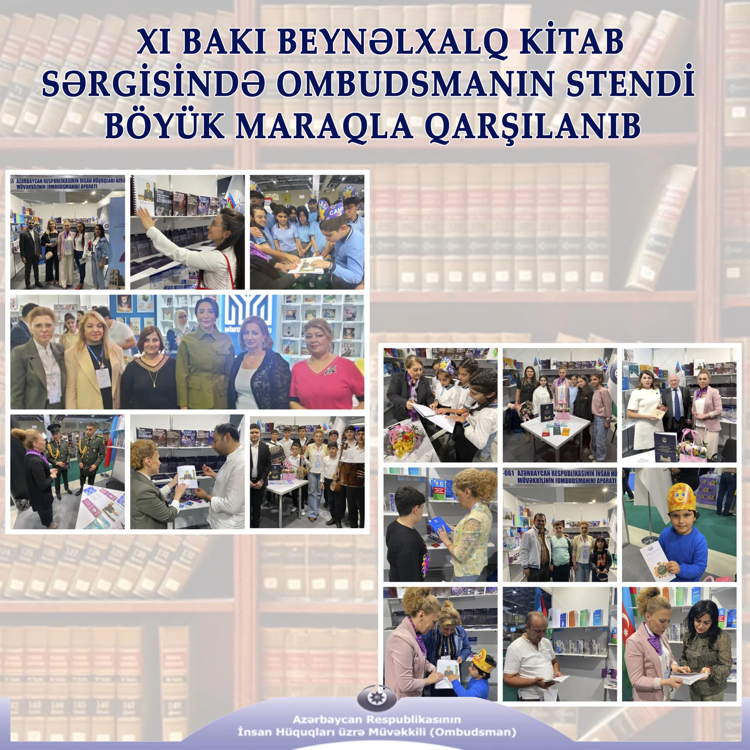 XI Bakı Beynəlxalq Kitab Sərgisində Ombudsman Aparatının nəşrləri böyük maraqla qarşılanıb