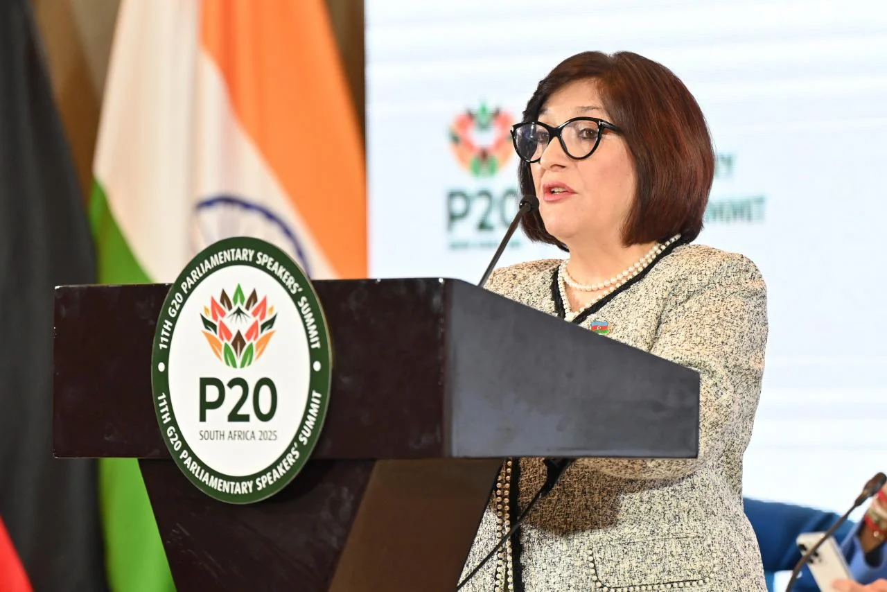 Milli Məclisin sədri Sahibə Qafarova “Böyük iyirmilik” (G20) ölkələrinin  Parlament Sədrlərinin 11-ci Samitinin açılış mərasimində çıxış edib