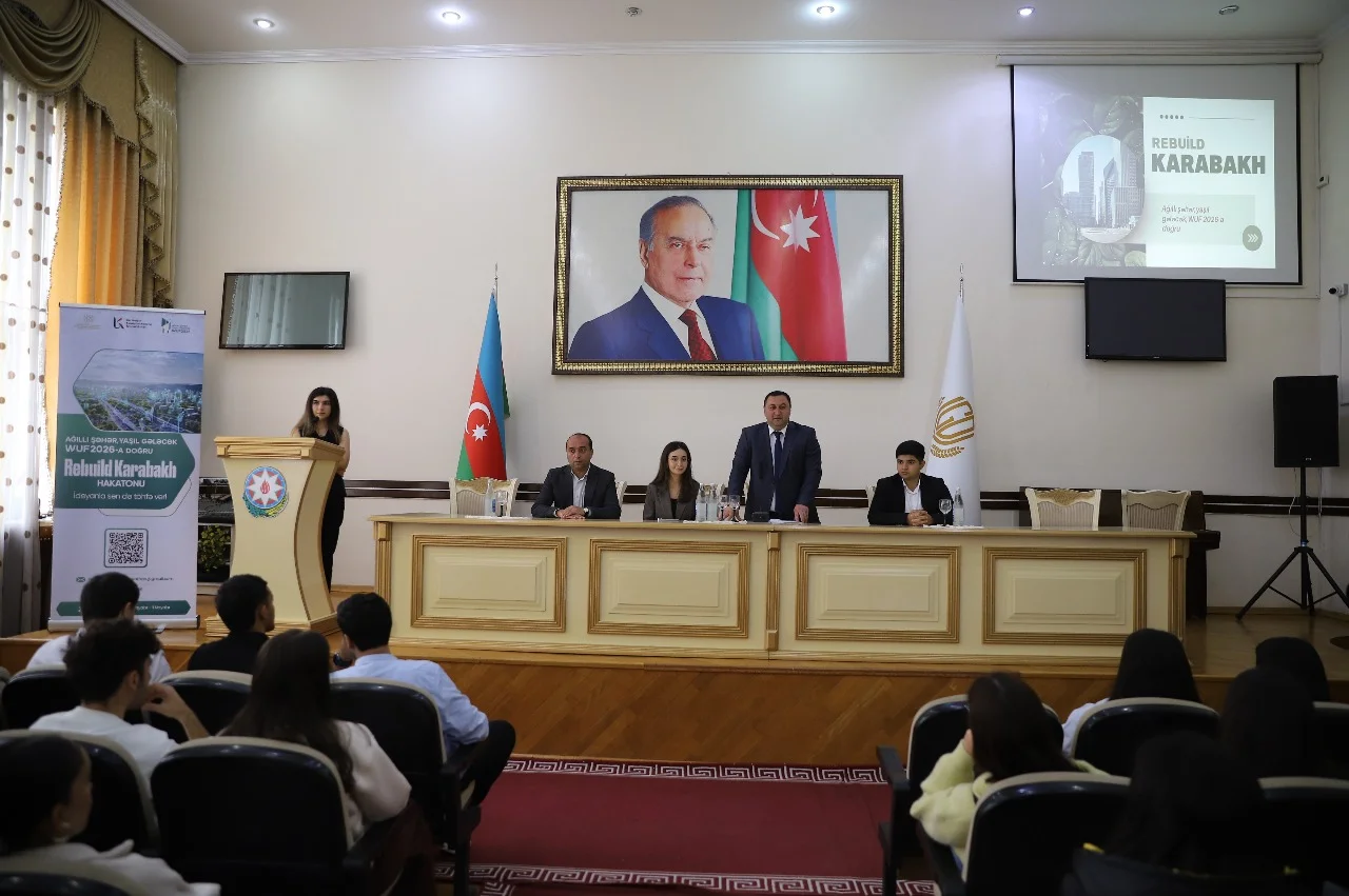 Ali təhsil müəssisələrində “Ağıllı şəhər, yaşıl gələcək: WUF 2026-a doğru” layihəsi çərçivəsində “Rebuild Karabakh” hakatonuna dair infosessiyalar keçirilib