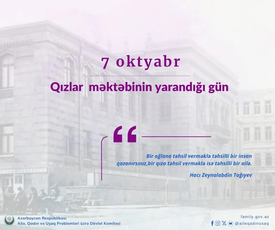 Şərqdə İlk Qızlar Məktəbi: Zeynalabdin Tağıyevin Maarifçilik İrsi