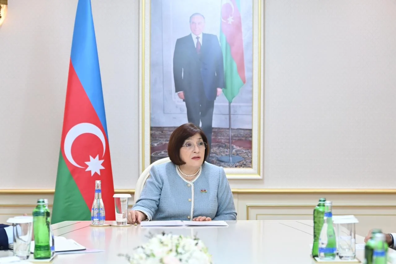 Milli Məclisin sədri Sahibə Qafarova TÜRKPA-nın yeni Baş katibinin başçılıq etdiyi nümayəndə heyətini qəbul edib