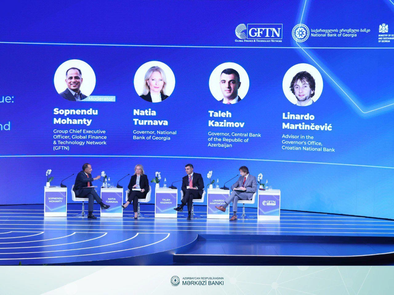 Mərkəzi Bankın sədri Taleh Kazımov Gürcüstan Milli Bankı və Qlobal Maliyyə və Texnologiya Şəbəkəsinin (#GFTN) dəvəti ilə GFTN-Tbilisi Maliyyə Sammitində iştirak edib