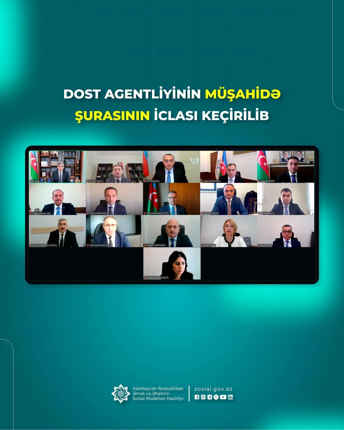 DOST Agentliyinin Müşahidə Şurasının növbəti iclası olub