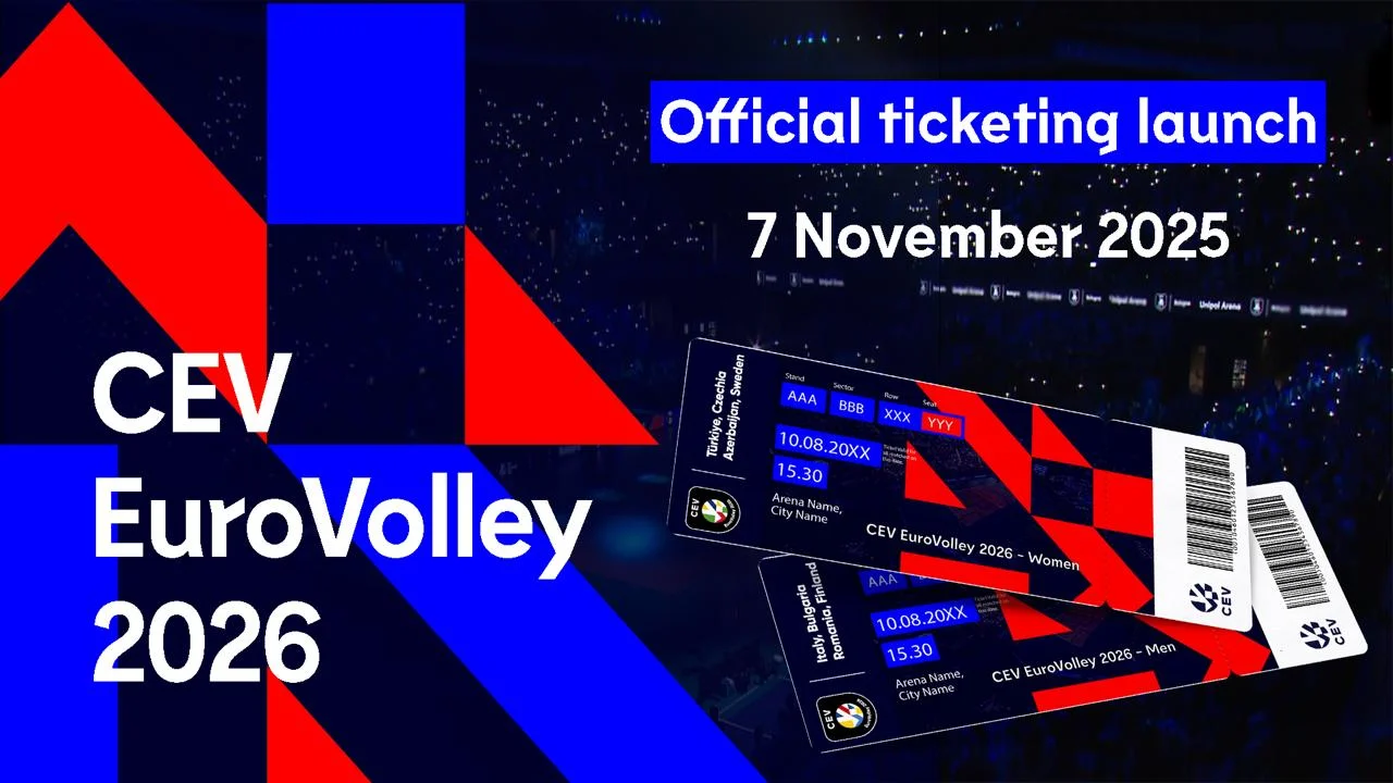 EuroVolley 2026: Püşkatma mərasimi oktyabrın 4-də keçiriləcək, biletlər noyabrda satışa çıxacaq