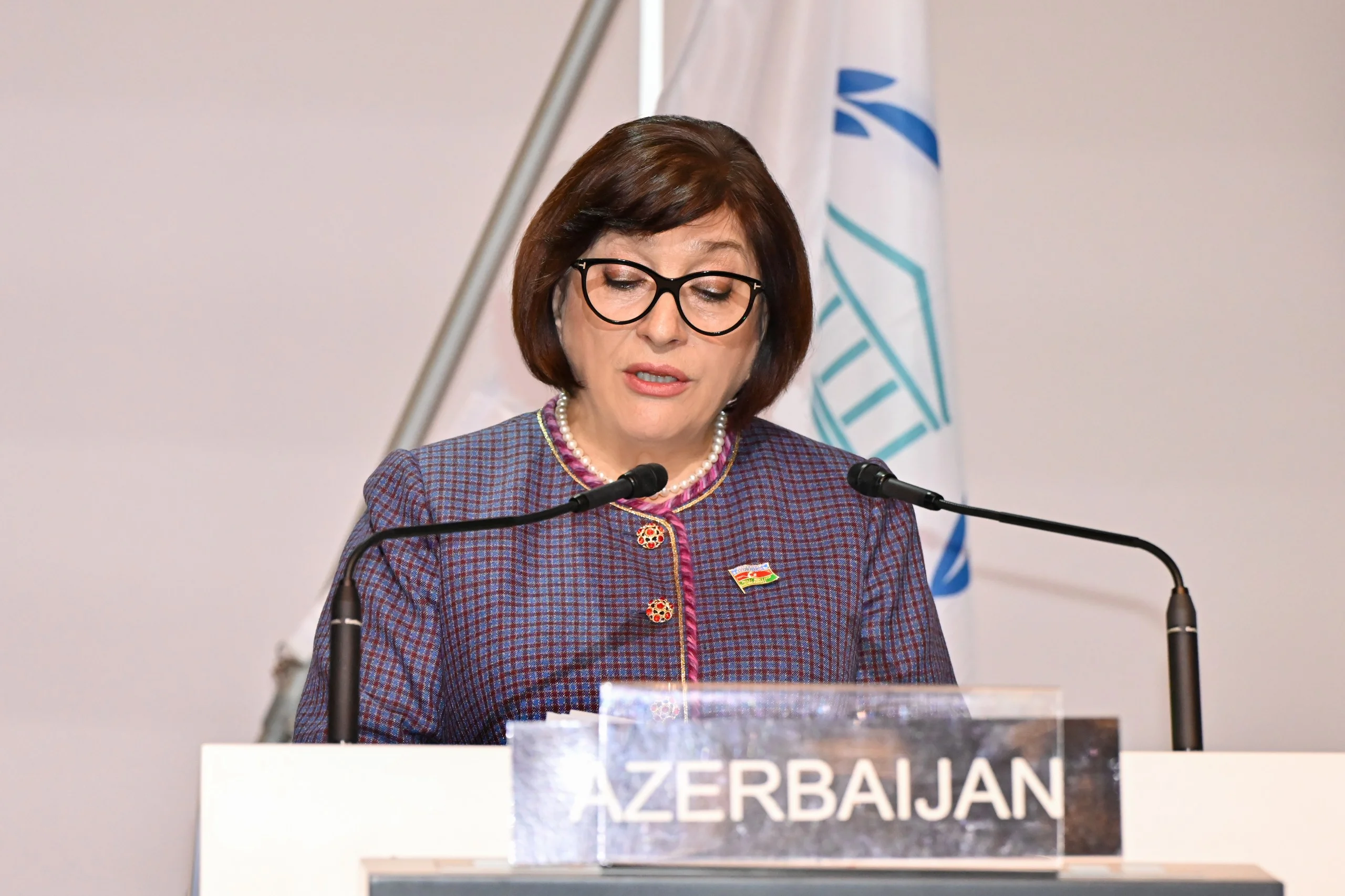 Milli Məclisin sədri Sahibə Qafarova Parlamentlərarası İttifaqın 151-ci Assambleyasında çıxış edib