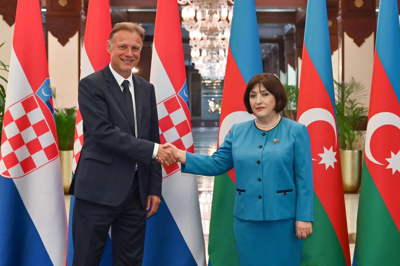 Milli Məclisin sədri Sahibə Qafarova Xorvatiya parlamentinin sədri ilə görüşüb