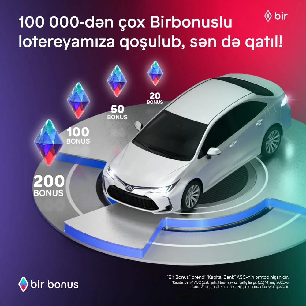 Tələsin və indi qoşulun! 100 000 nəfər Toyota Corolla və yüzlərlə bonus qazanmaq şansı əldə etdi