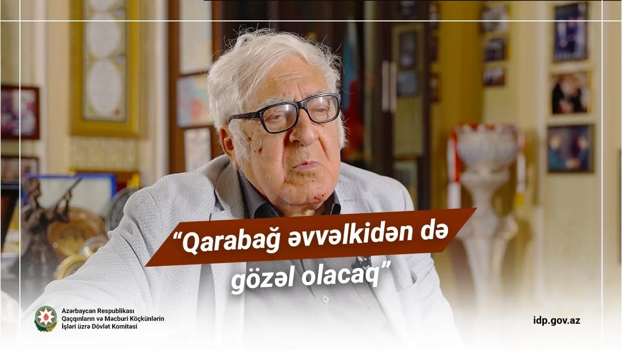 Xalq yazıçısı Anar: "Qarabağ əvvəlkidən də gözəl olacaq"