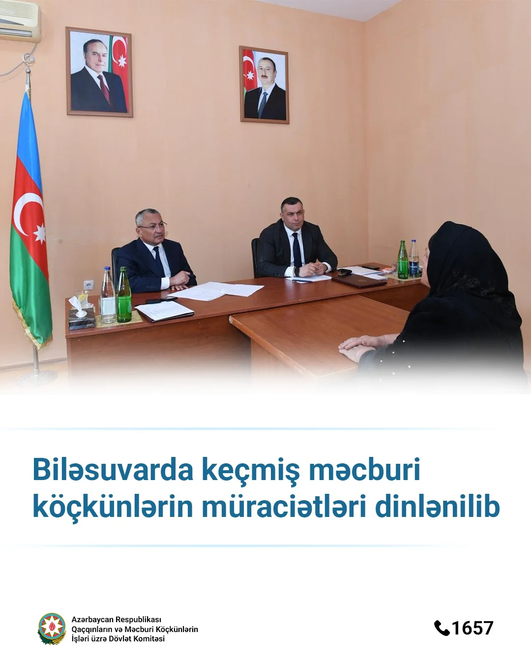 Biləsuvarda keçmiş məcburi köçkünlərin müraciətləri dinlənilib