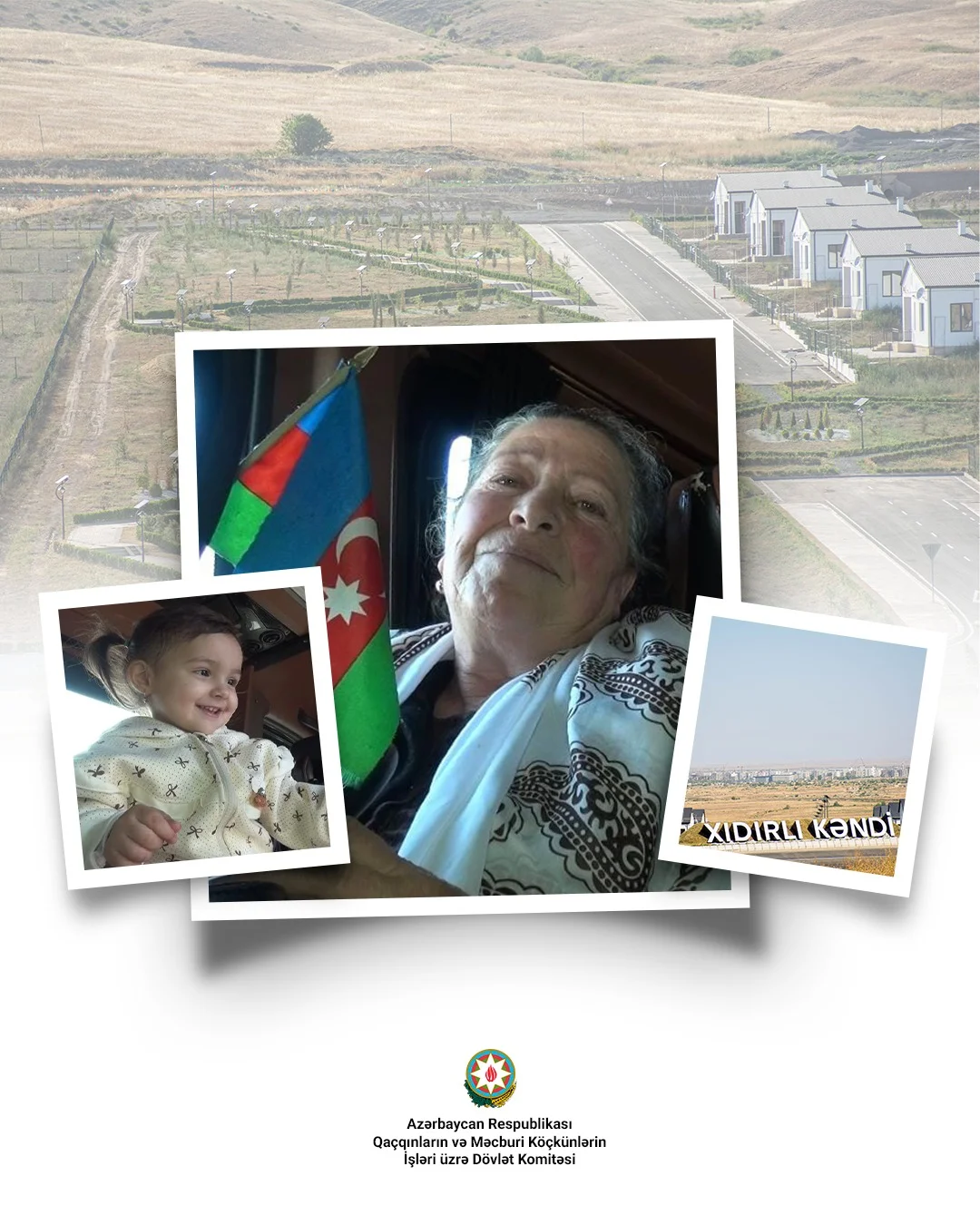 Ağdamın Xıdırlı kəndinə növbəti köç karvanı yola salınıb