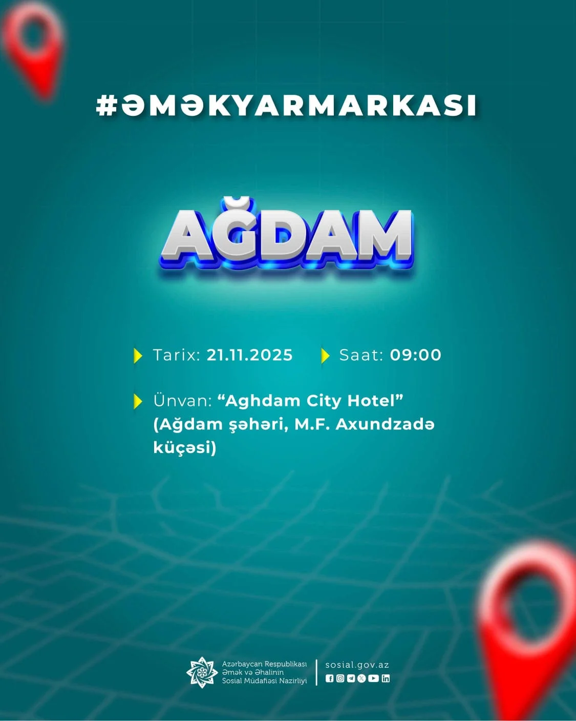 Ağdamda növbəti əmək yarmarkası keçiriləcək