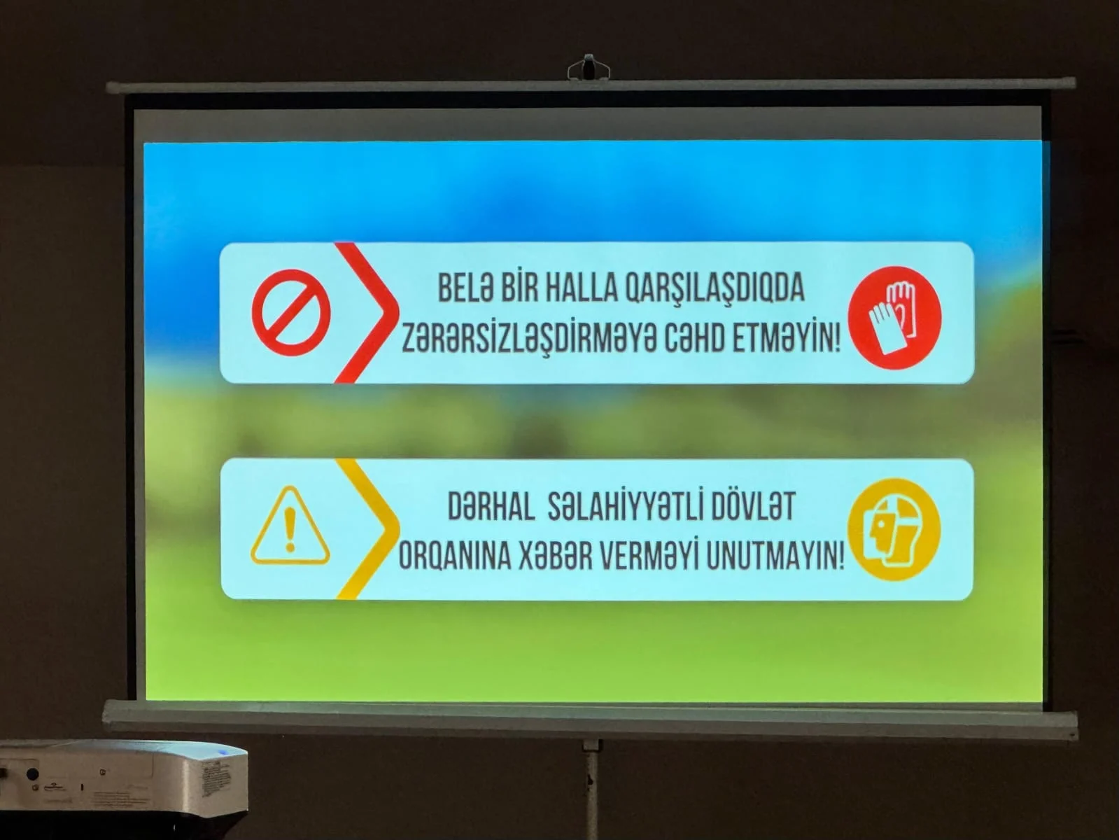 Seyidbəyli, Həsənriz, Sos kəndləri və Hadrut qəsəbəsinin sakinləri sosial müdafiə tədbirləri və mina təhlükəsi ilə bağlı maarifləndirilib
