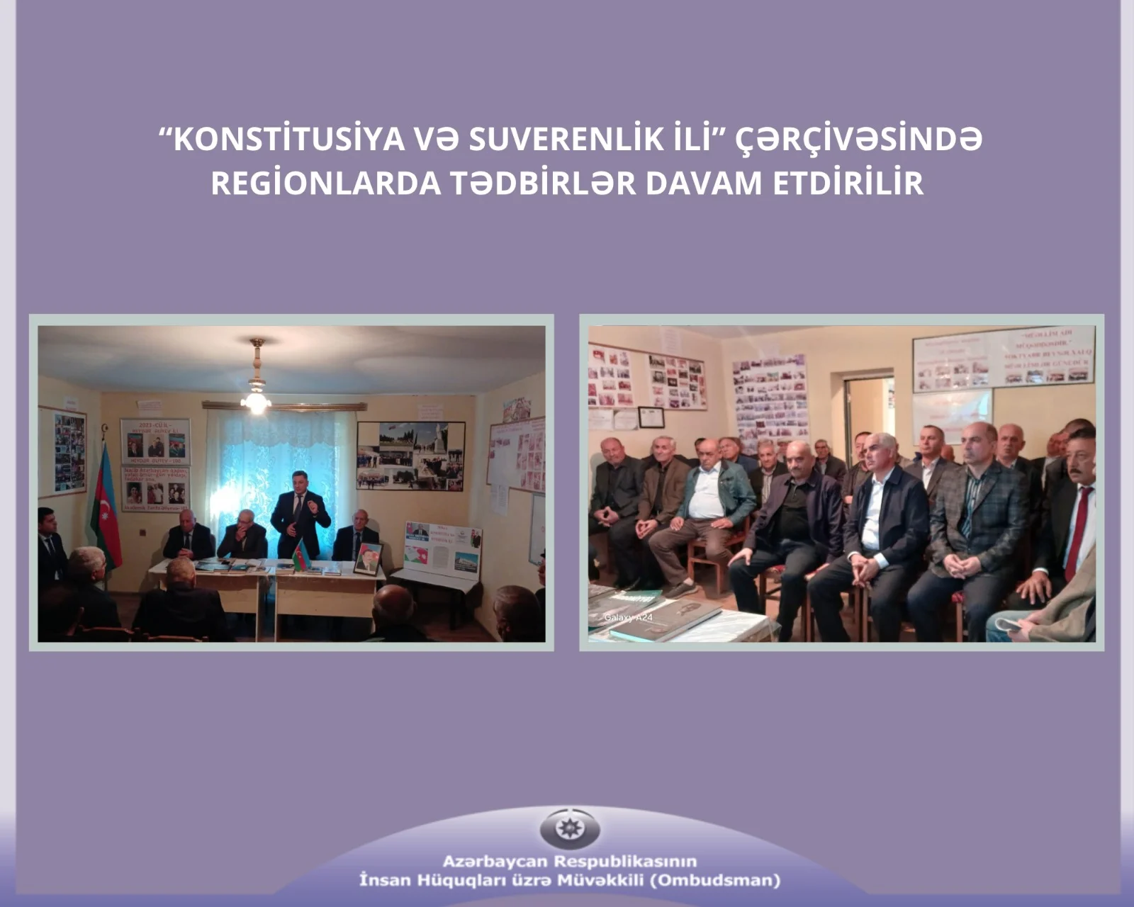 “Konstitusiya və Suverenlik İli” çərçivəsində regionlarda tədbirlər davam etdirilir