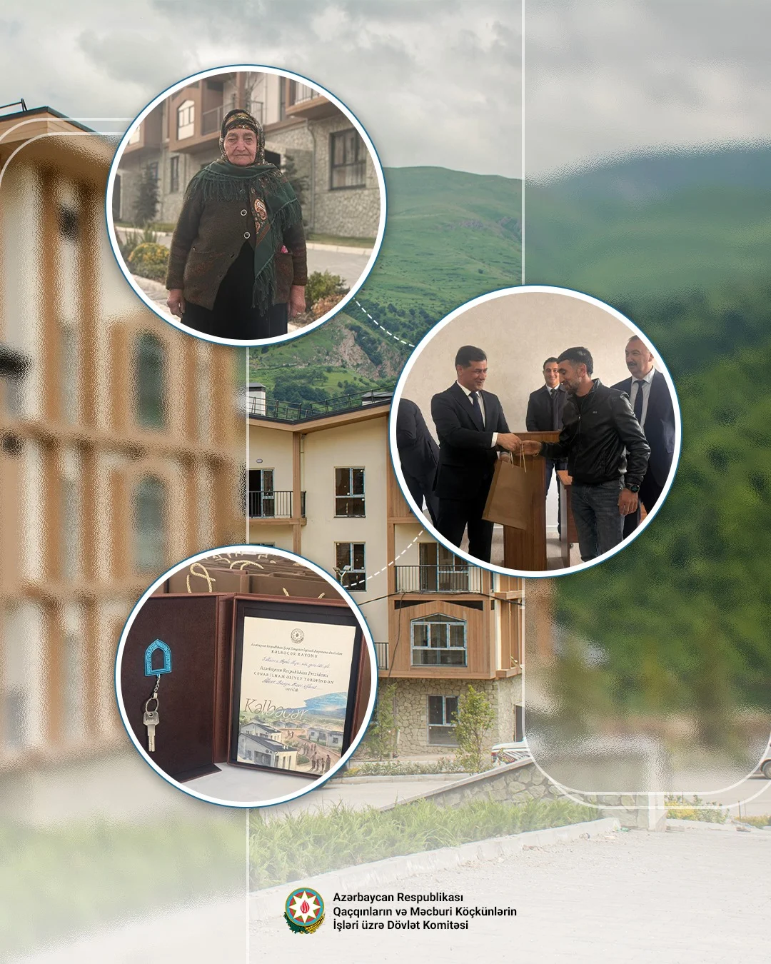 Kəlbəcər şəhərinə yola salınan köç ünvana çatıb