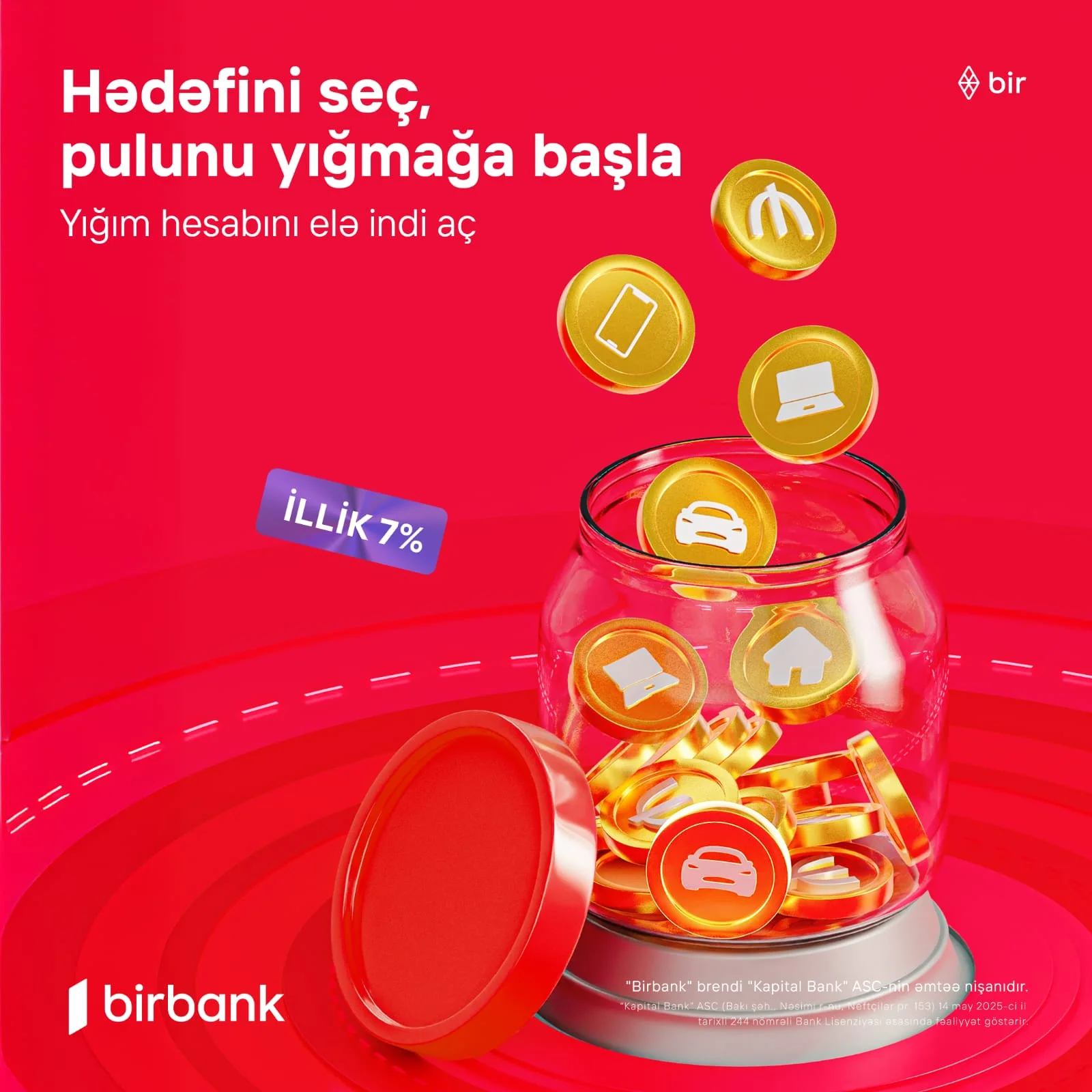 Birbank Yığım hesabı: Pulunuz hər gün gəlir gətirir