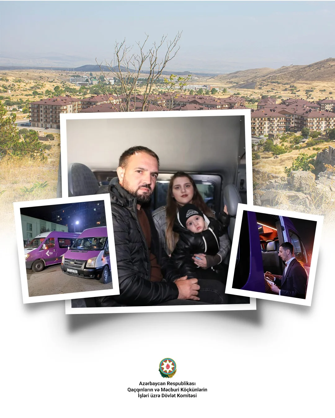 Cəbrayıl rayonunun Horovlu kəndinə növbəti köç karvanı yola salınıb