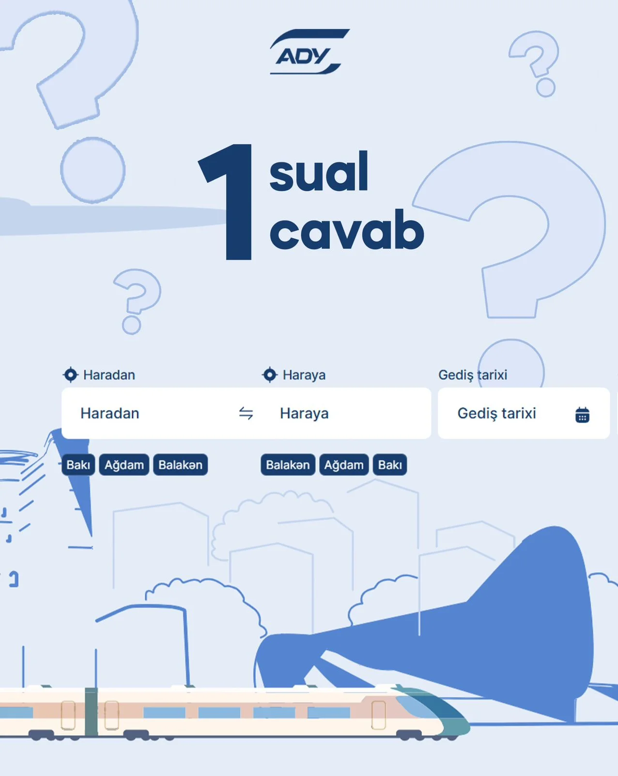 Rayonlararası Qatarlarda biletin qaytarılması üzrə xidmət haqqı qaydası