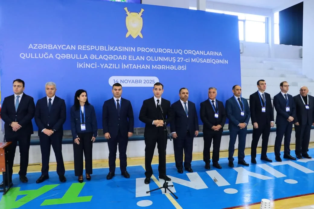 Prokurorluq orqanlarında qulluğa qəbulla bağlı müsabiqənin yazılı imtahan mərhələsi keçirilib