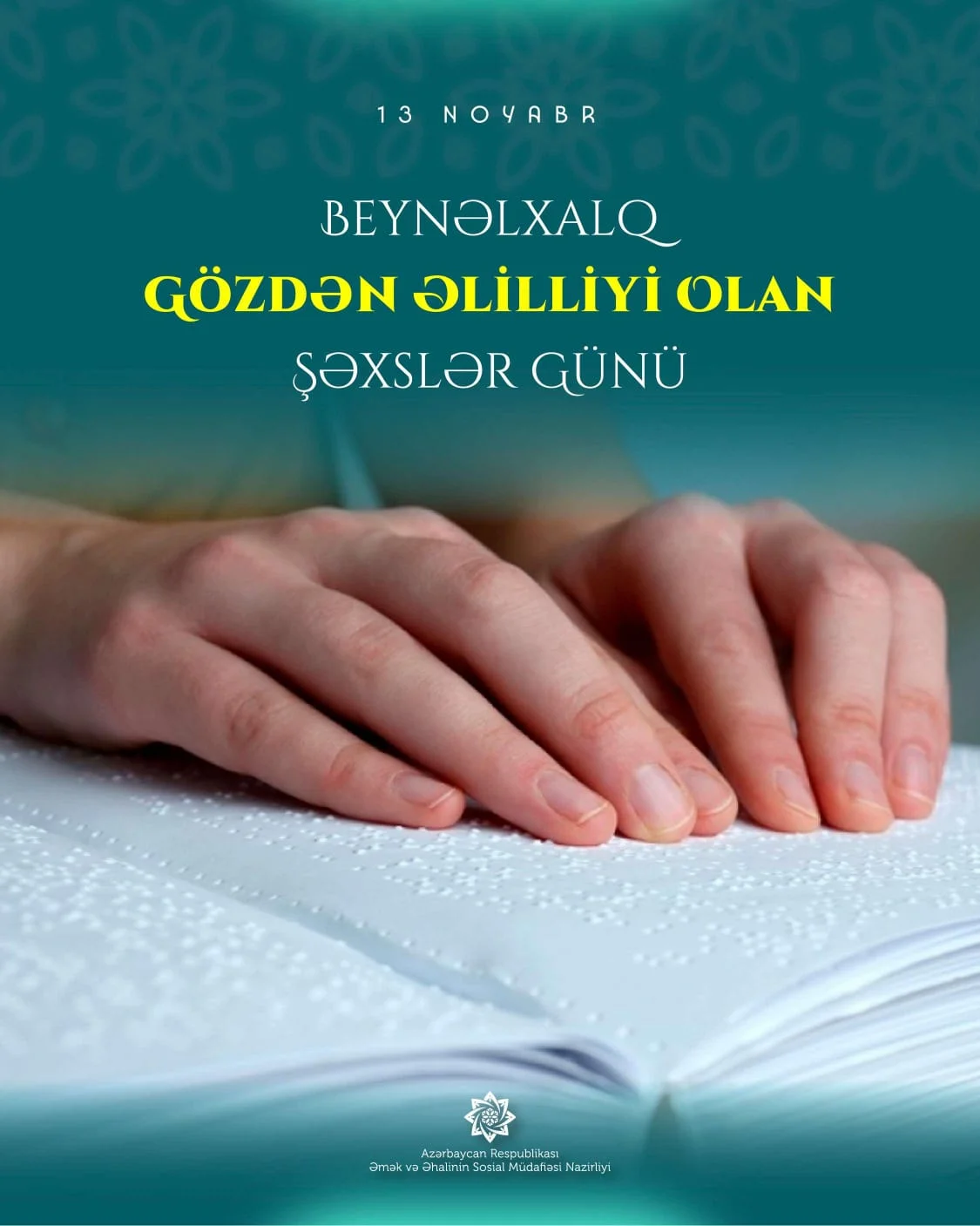 Gözdən əlilliyi olan şəxslər sosial dəstək tədbirləri ilə əhatə olunublar