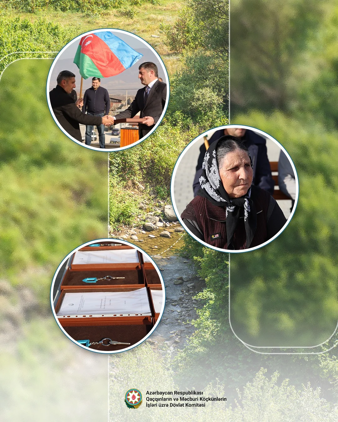 Növbəti köç karvanı Xocalı rayonunun Xanyurdu kəndinə çatıb