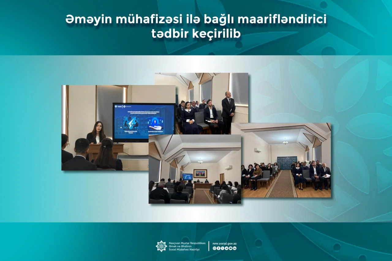 Əlilliyi olan şəxslərin əmək hüquqları və iş yerlərində əməyin mühafizəsi ilə bağlı maarifləndirici tədbir keçirilib