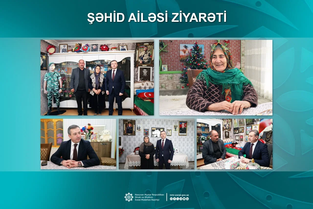 Elnar Hüseynov Babək rayonunda yaşayan bir sıra şəhid ailələrini ziyarət edib