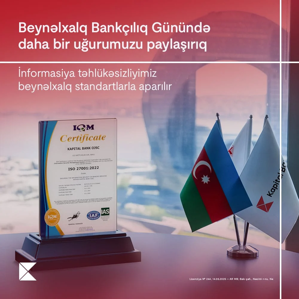 Kapital Bank-dan Beynəlxalq Bankçılıq Günündə daha bir uğur
