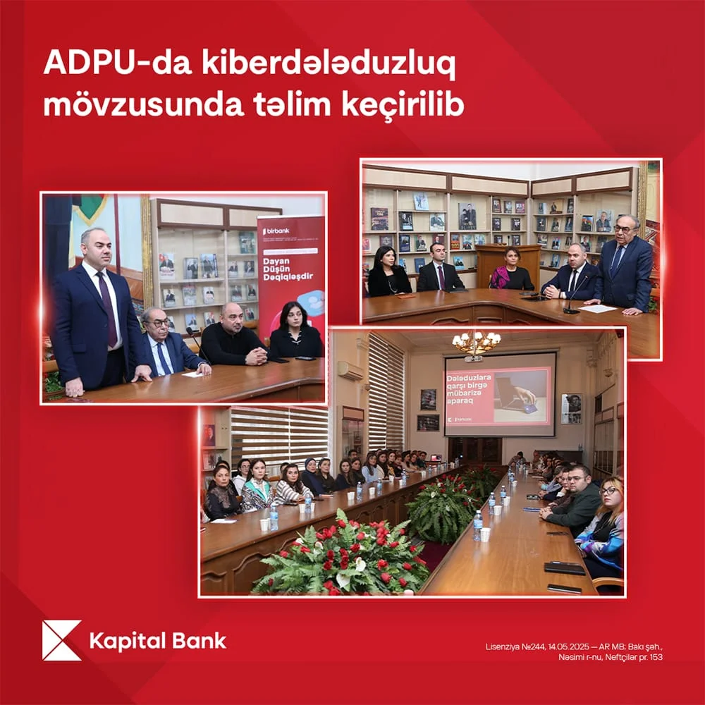 Kapital Bank-ın kiberdələduzluqla mübarizə mövzusunda təlimləri davam edir