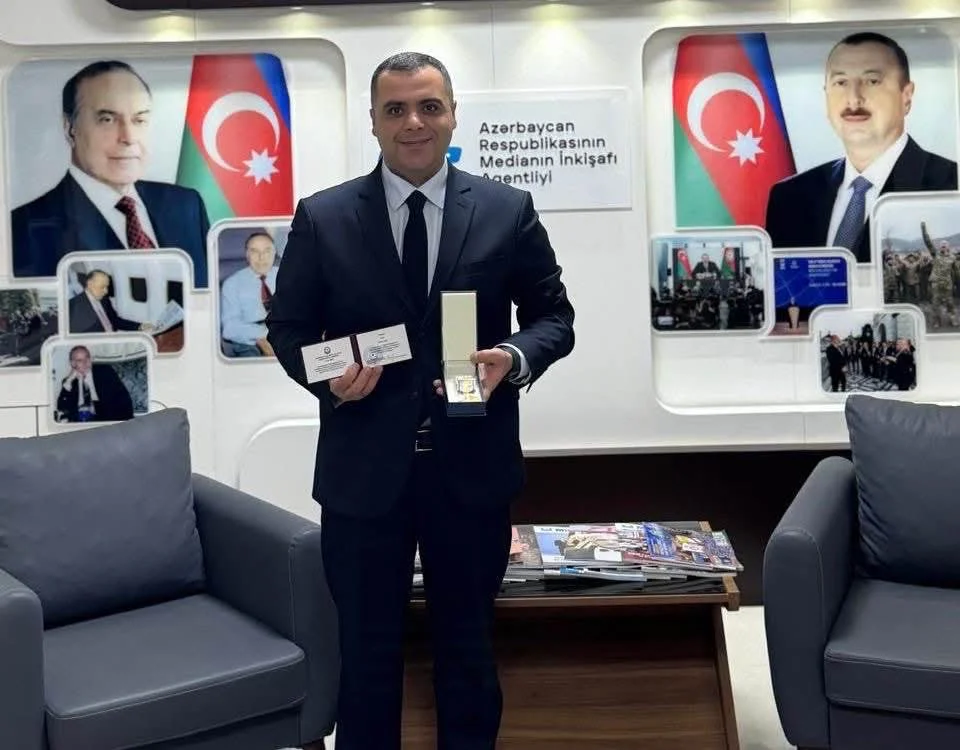 Ombudsman Aparatının mətbuat katibi Araz Əsgərli “Azərbaycan milli mətbuatının 150 illiyi” medalı ilə mükafatlandırılıb