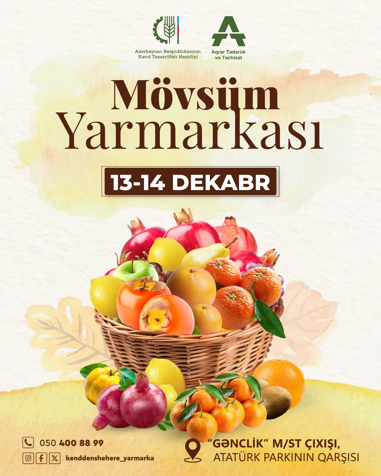 Bakıda növbəti “Mövsüm Yarmarkası” təşkil olunacaq