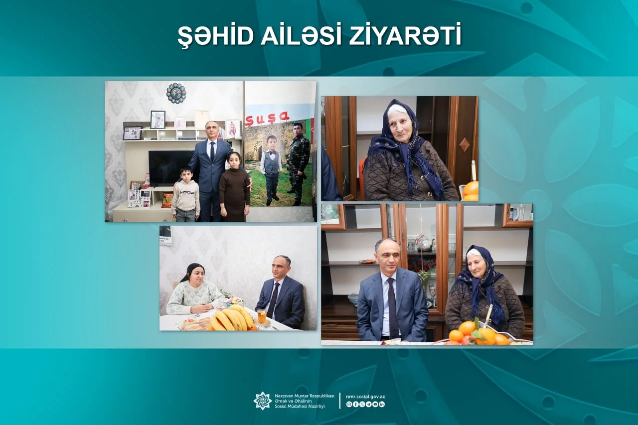 Şəhid Cəfər Babayevin və Əmrah İsmayılovun ailələri ziyarət edilib