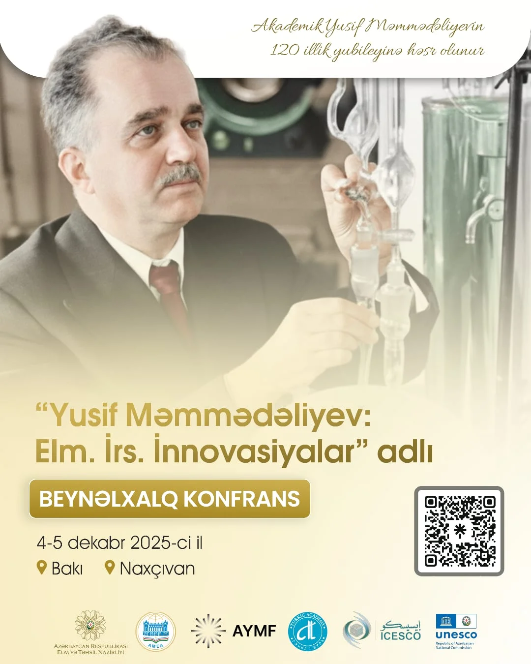 “Yusif Məmmədəliyev: Elm. İrs. İnnovasiyalar” adlı beynəlxalq konfrans keçiriləcək