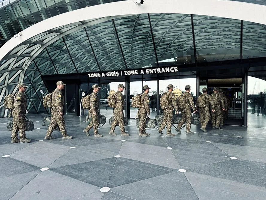 "Sülh Qalxanı - 2026" təlimində iştirak edəcək heyət BƏƏ-yə yola düşüb