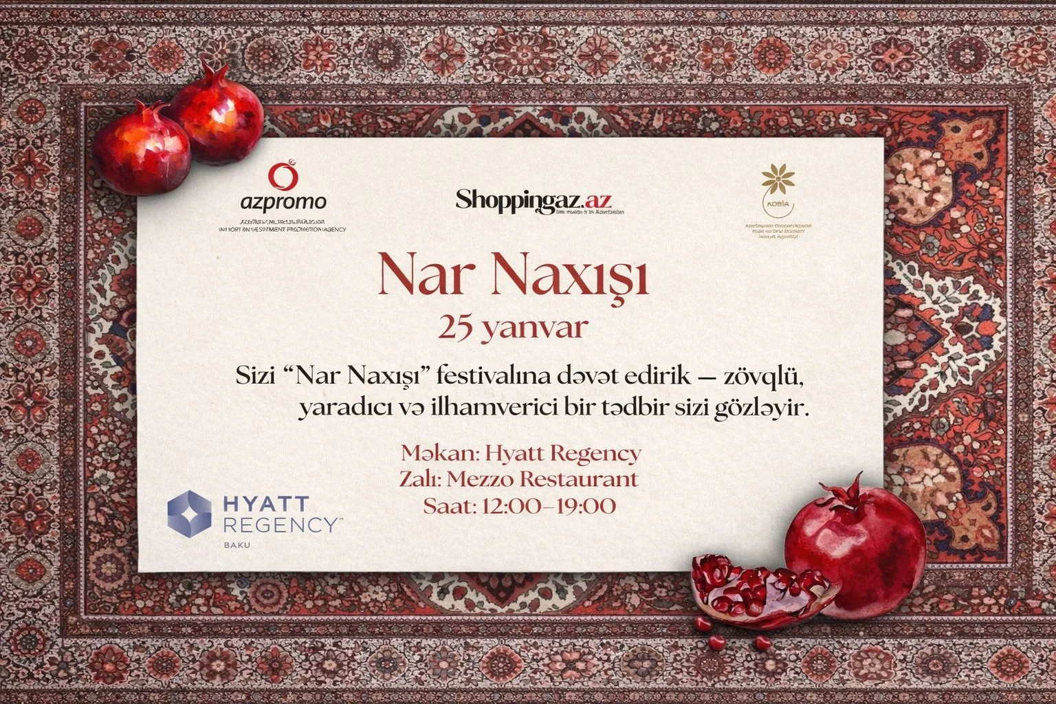 Bakıda “Nar Naxışı” festivalı keçiriləcək
